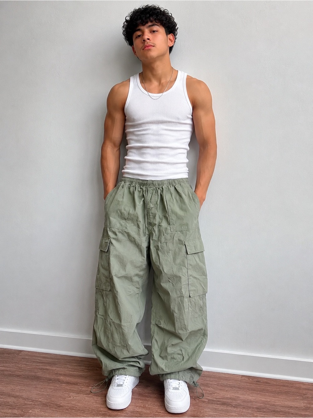 Oversize Parachute Cargo Pants
